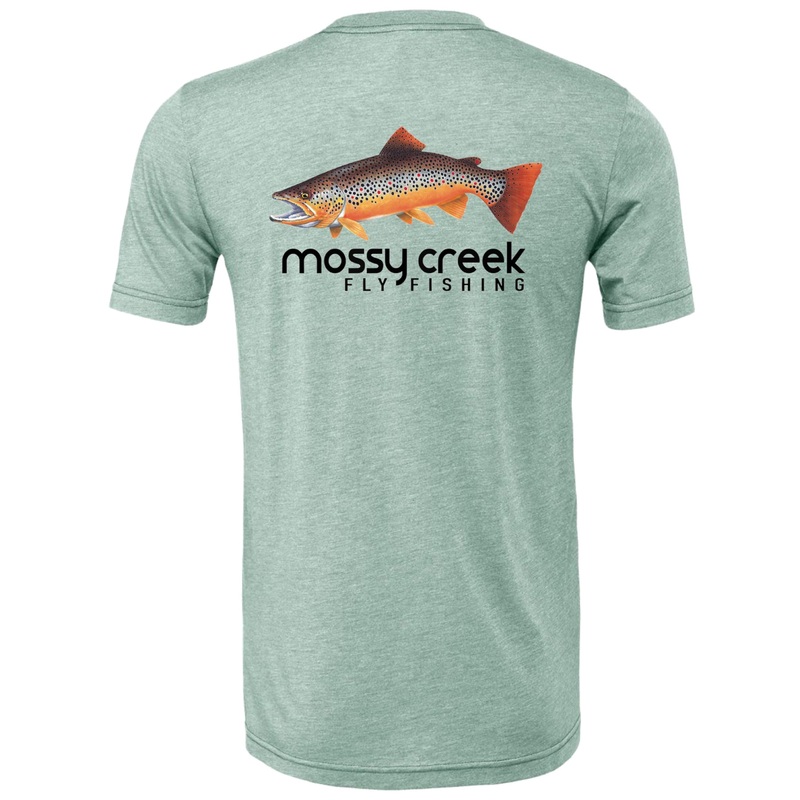 Mossy Creek SS Tee Heather Prism Dusty Blue Small
