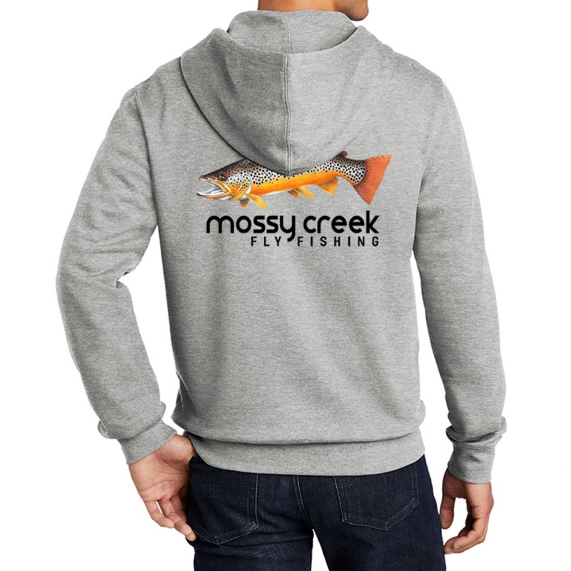 New Mossy Creek Zip Hoody Light Heather Grey Medium