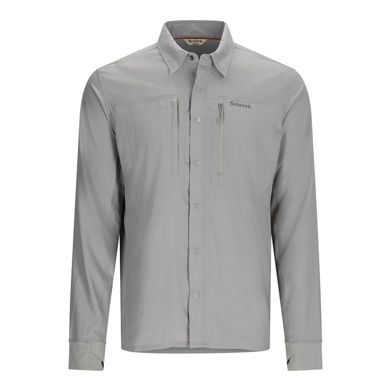 Simms Intruder BiComp Fishing Shirt Cinder Medium