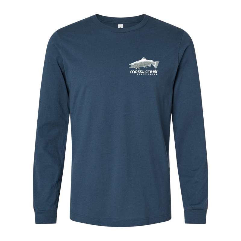 NEW Mossy Creek Long Sleeve Tee Vintage Navy Small