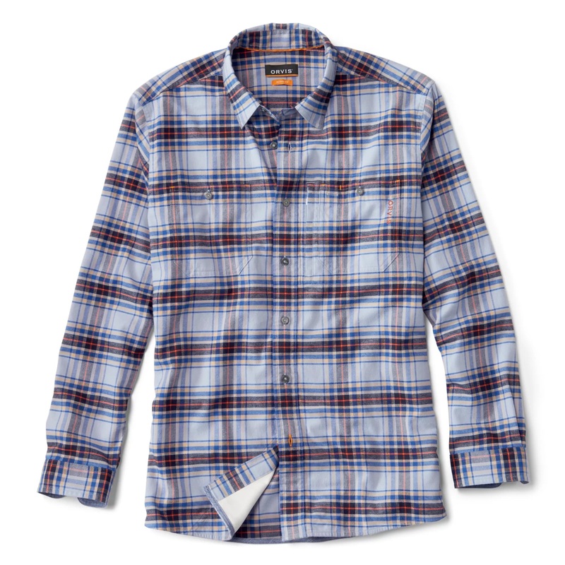 Orvis Flat Creek Tech Flannel Blue Fog Medium