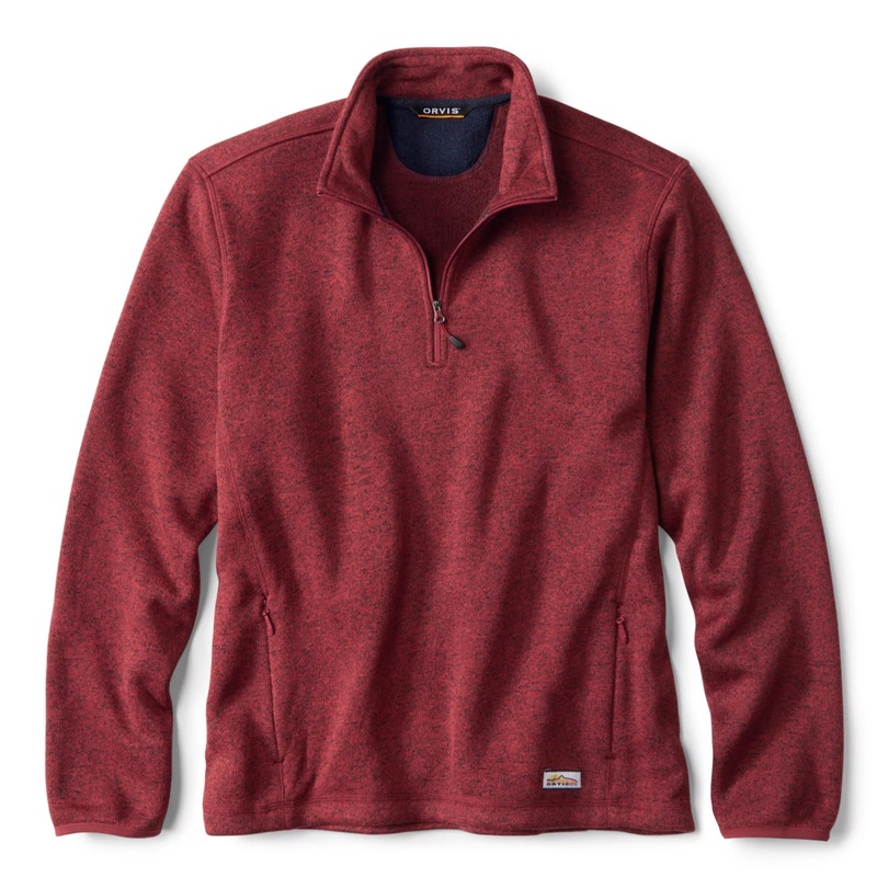 Orvis R65 Sweater Fleece Quarter-Zip Crimson XXL 2XL