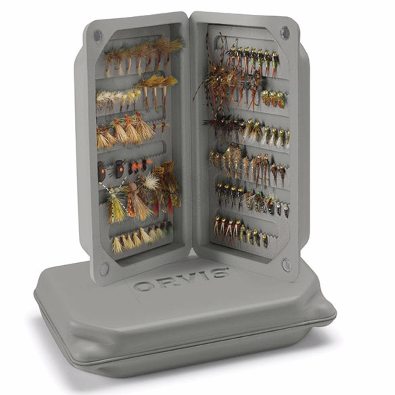 Orvis Ultralight Floating Foam Fly Box Storm Gray Medium