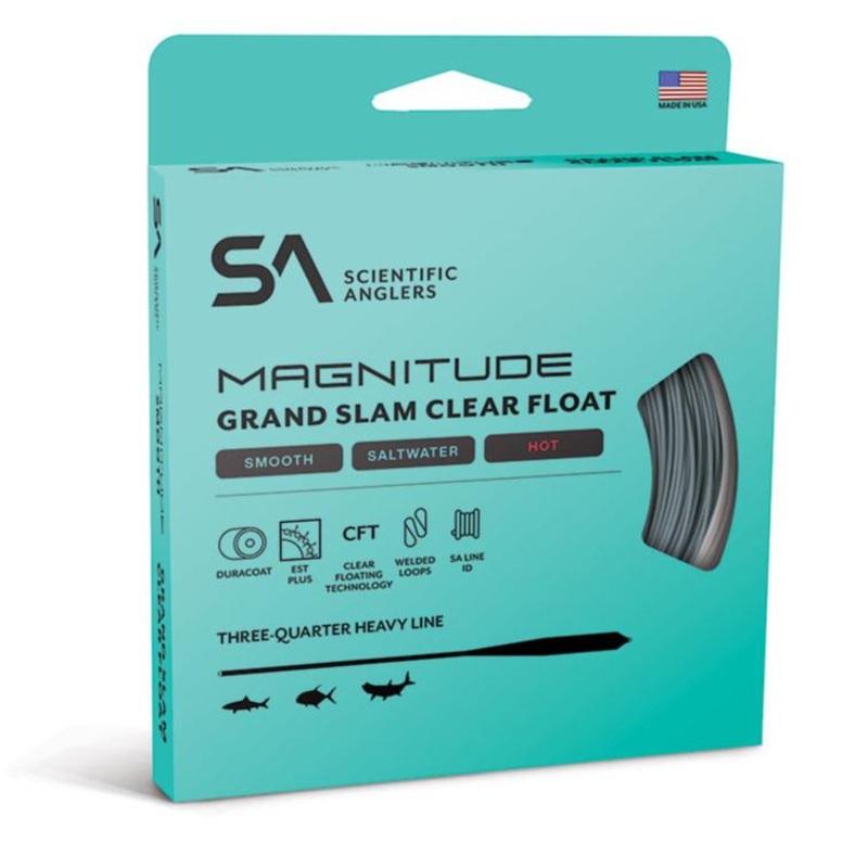 SA Magnitude Smooth Grand Slam Full Clear Fly Line WF6F