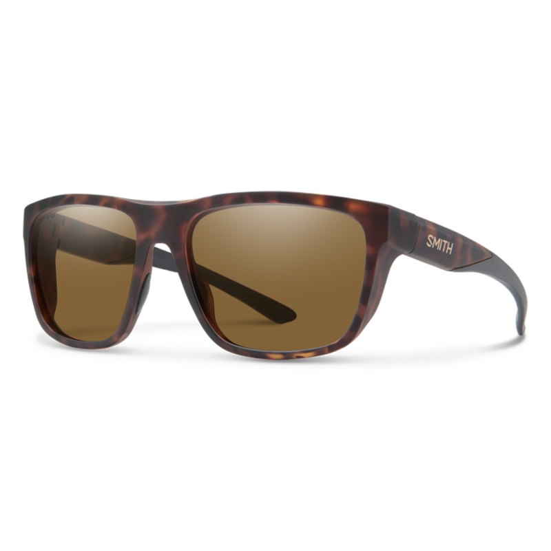 Smith Barra Matte Tortoise ChromaPop Glass Polarized Brown Lens Sunglasses