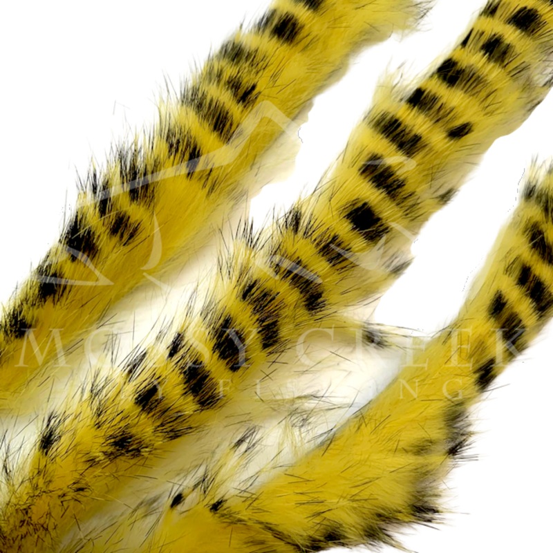 Barred Rabbit Strips Black Barred Yellow