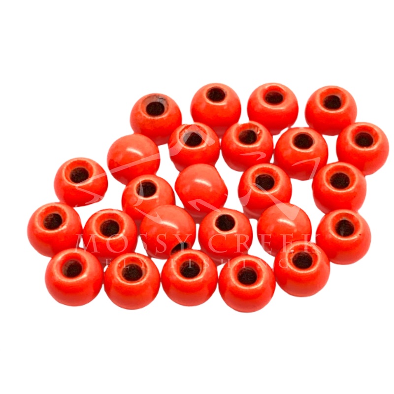 Tungsten Bead Fluorescent Orange 2mm