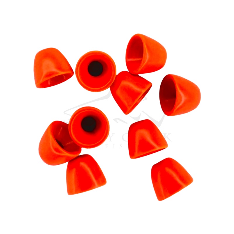 Brass Conehead Fl. Fire Orange Small