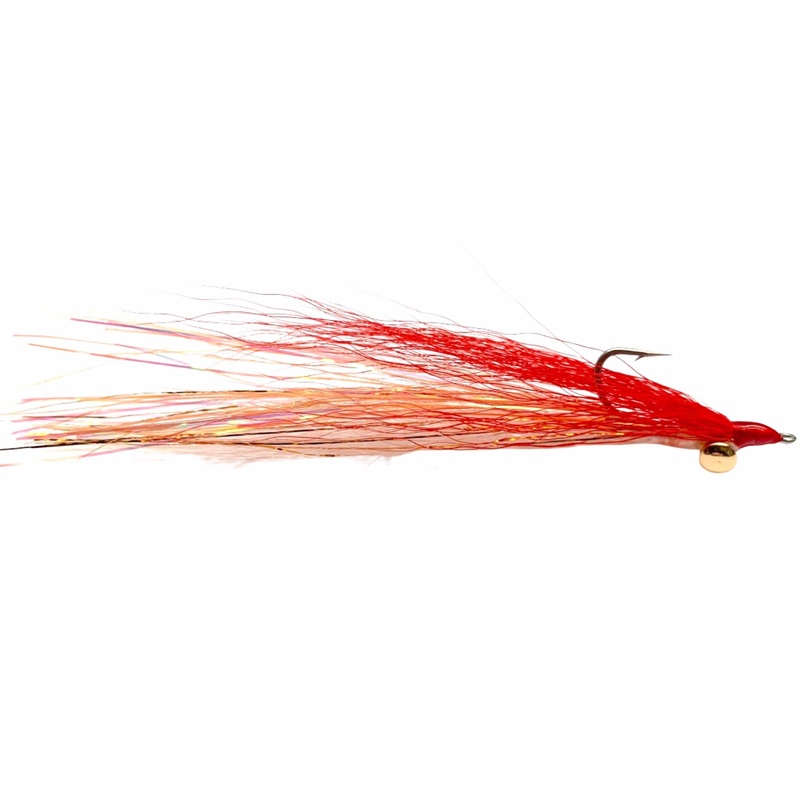 Clouser Minnow Red Over White 2