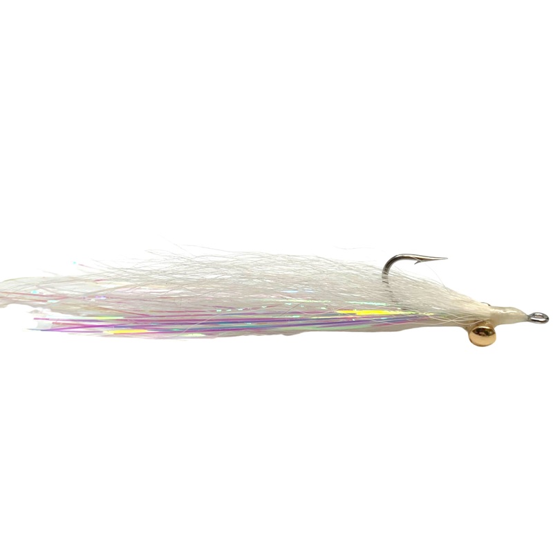 Clouser Minnow White Over White 2