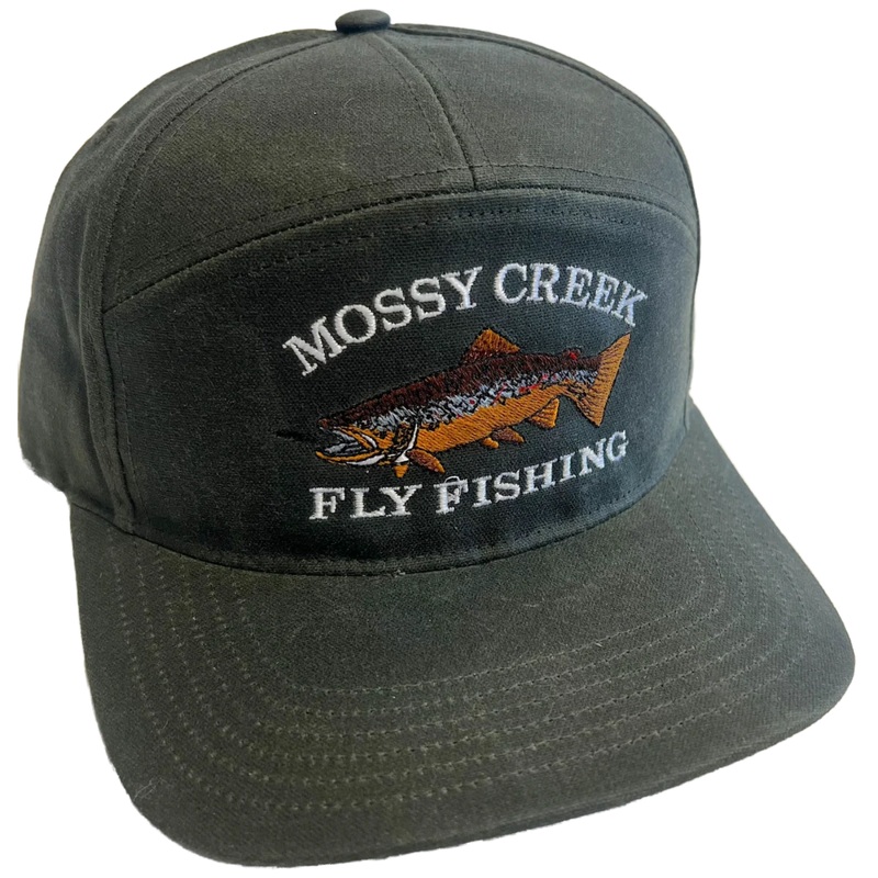 Mossy Creek Vintage Logo Pioneer Oiled Canvas Hat Dark Olive