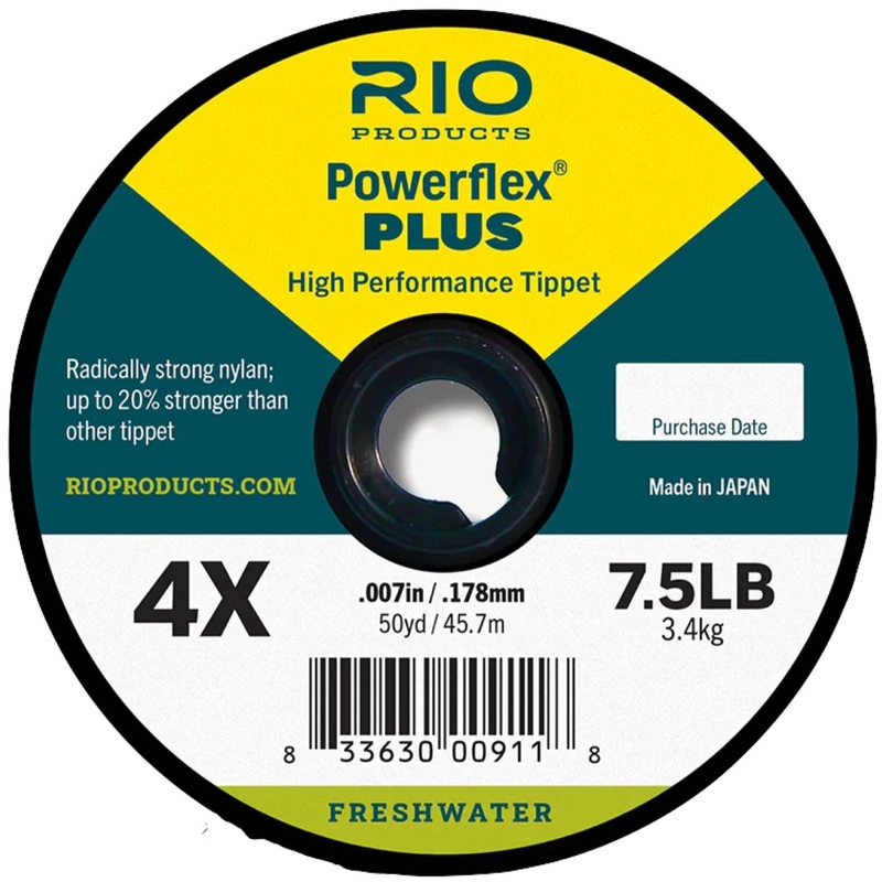 RIO Powerflex Plus Tippet 50yd Spool 0X