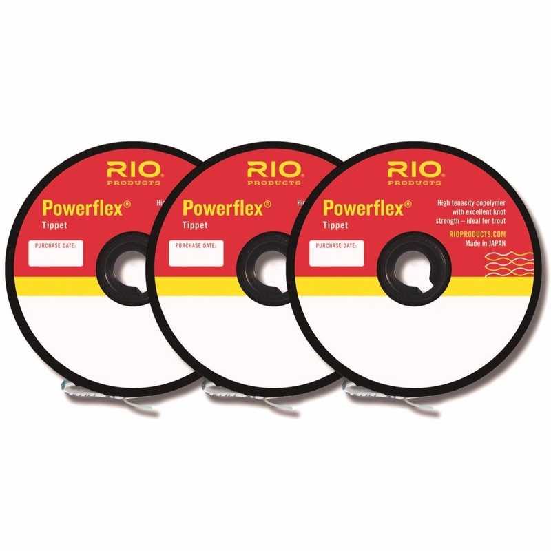 RIO Powerflex Tippet 3-Pack Selection 0X-2X