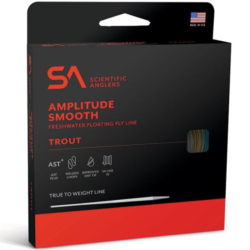 SA Amplitude Smooth Trout Fly Line WF2F