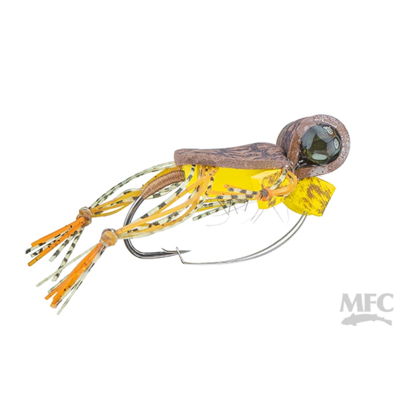 CJ's Freaky Frog Fly 1 | Brown/Yellow