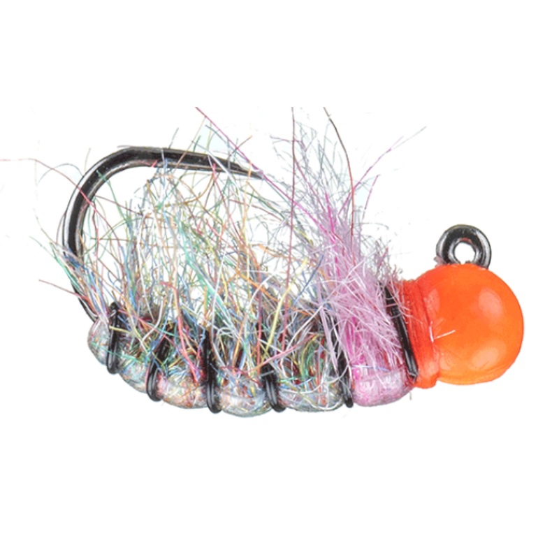 Jig Czech Nymph Hot Bead UV Rainbow 12