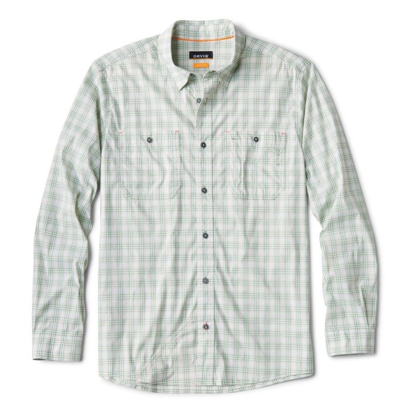 Orvis River Guide Long-Sleeve Shirt 2.0 Aloe/ Plaid Medium