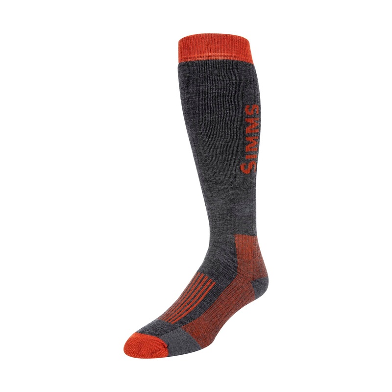 Simms Merino Midweight OTC Sock M Carbon