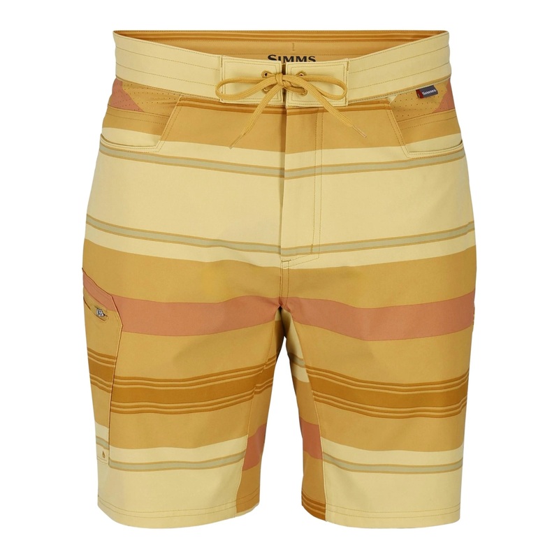 Simms Seamount Board Short Amber Stripe 32