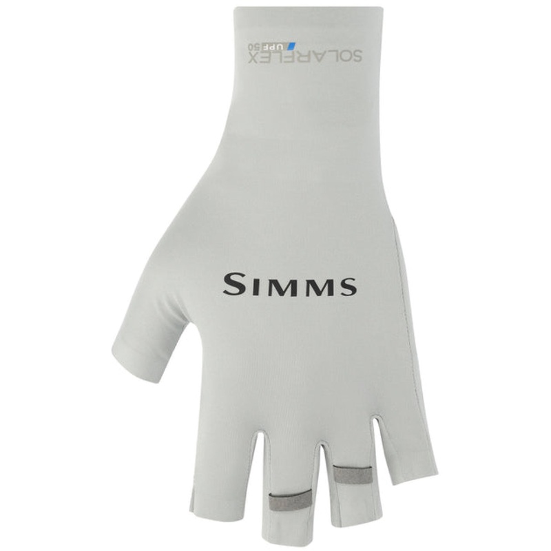 Simms Solarflex Half-Finger Sunglove Sterling M