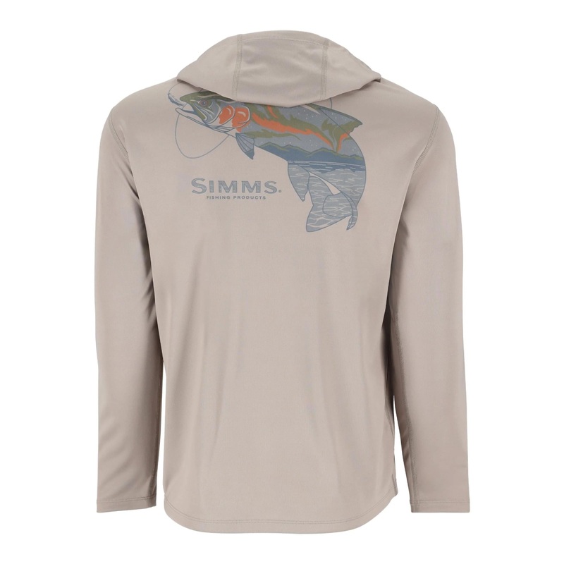 Simms Tech Hoody Artist Series Dolomite Trout Medium