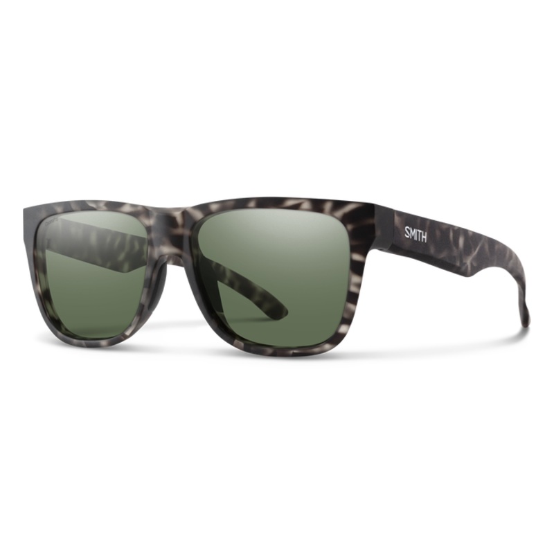 Smith Lowdown 2 Matte Gray Tortoise ChromaPop Polarized Gray Green Lens Sunglasses