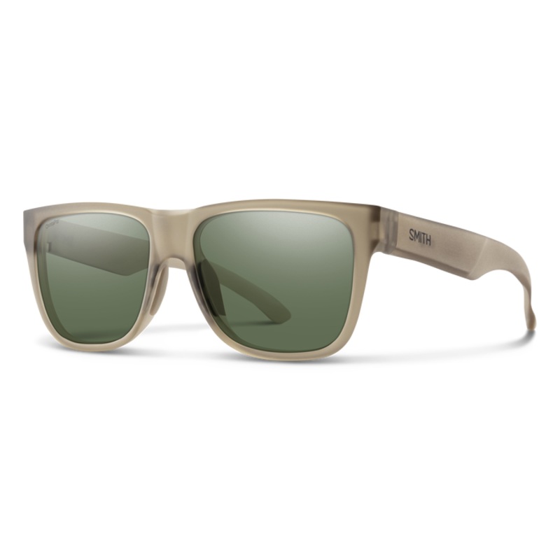 Smith Lowdown 2 Matte Summit Crystal ChromaPop Polarized Gray Green Lens Sunglasses