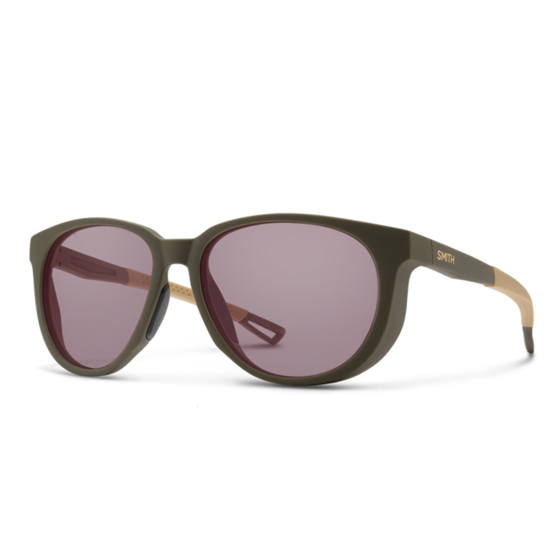 Smith Seeker Matte Forest ChromaPop Low Light Rose Lens Sunglasses