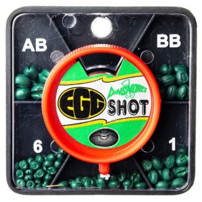 Dinsmore Green Egg Tin 5 Split Shot Dispenser