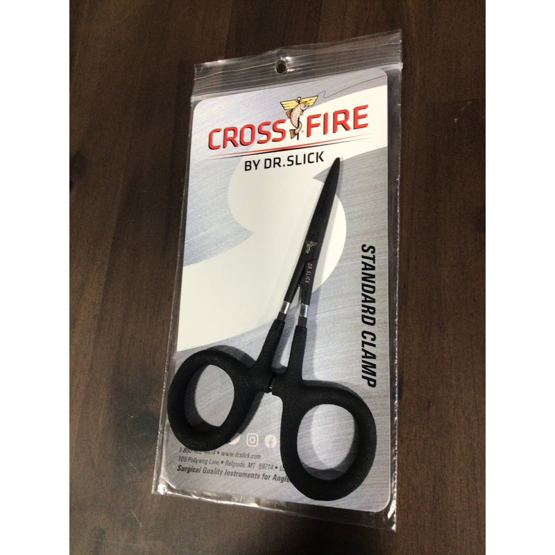 Dr. Slick Crossfire 5" Clamp with Black Textured Rubber Loops