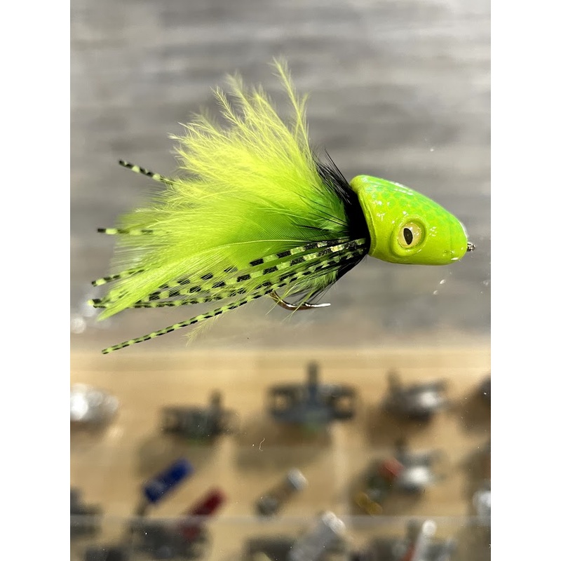 Flymen Double Barrel Slider Popper Fly 2 White