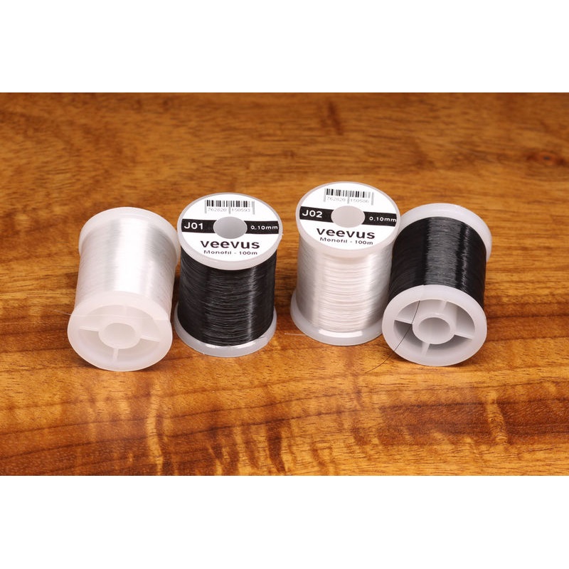 Hareline Veevus Mono Thread .1mm Black