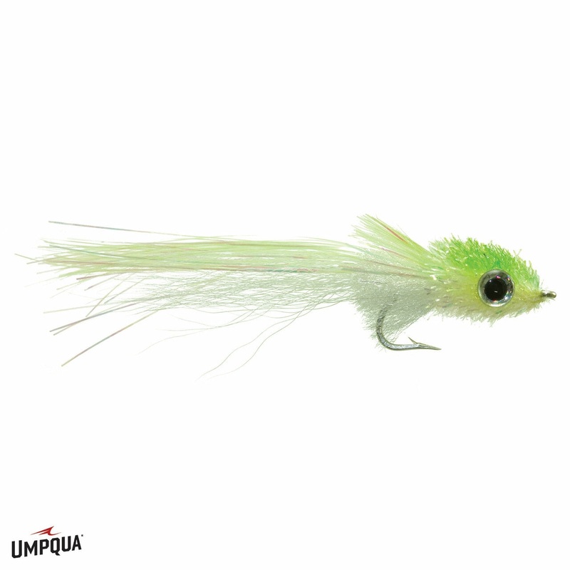 Umpqua Murdich Minnow Fly 1/0 Chartreuse/White