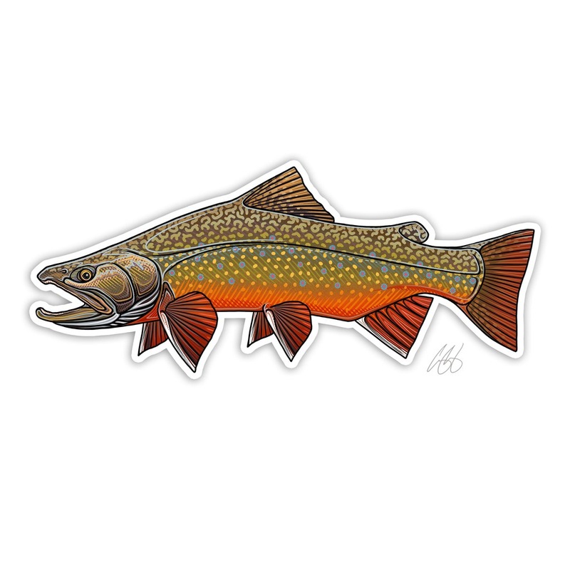 Underwood Brook Trout Decal