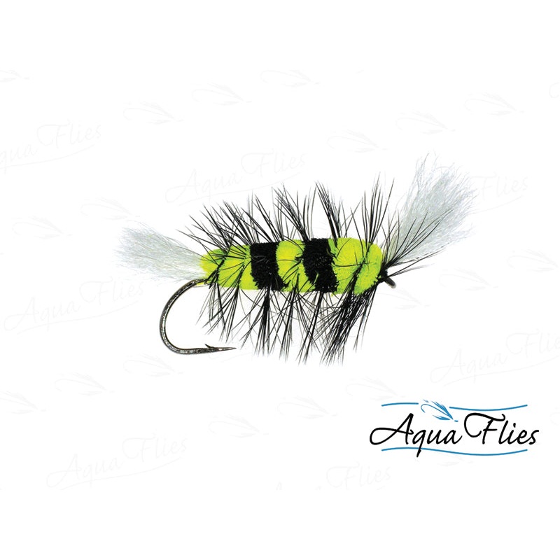 Aqua Cigar Bomber Fly #4 - Black/Chartreuse