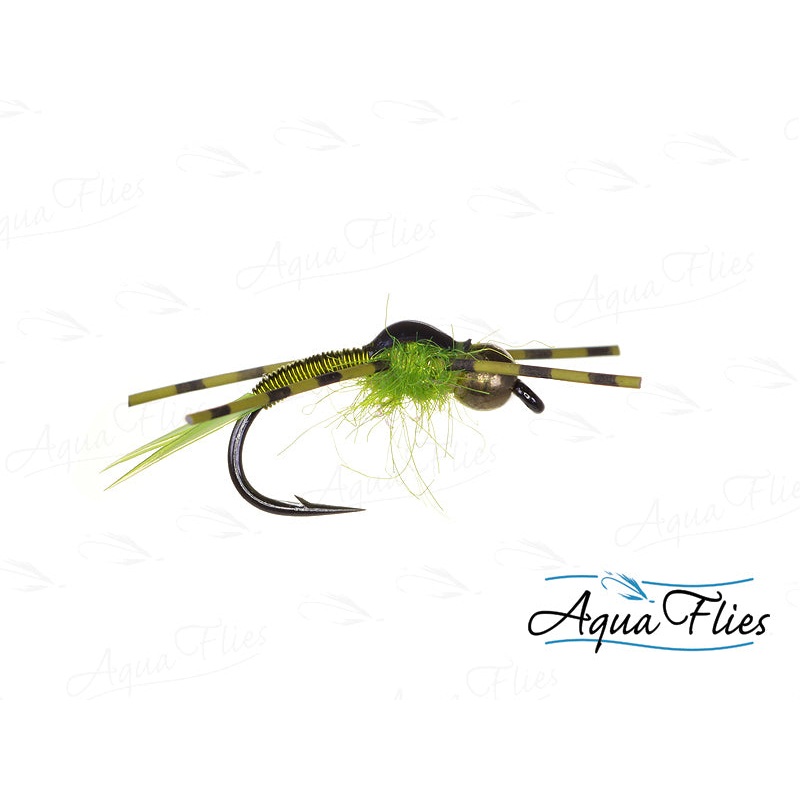 Aqua Copper John Fly 10 Chartreuse
