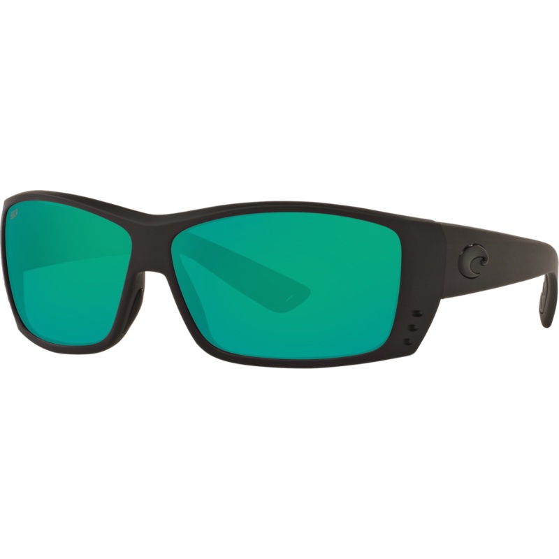 Costa Cat Cay Sunglasses Blackout Frame Green Mirror 580 Polycarbonate
