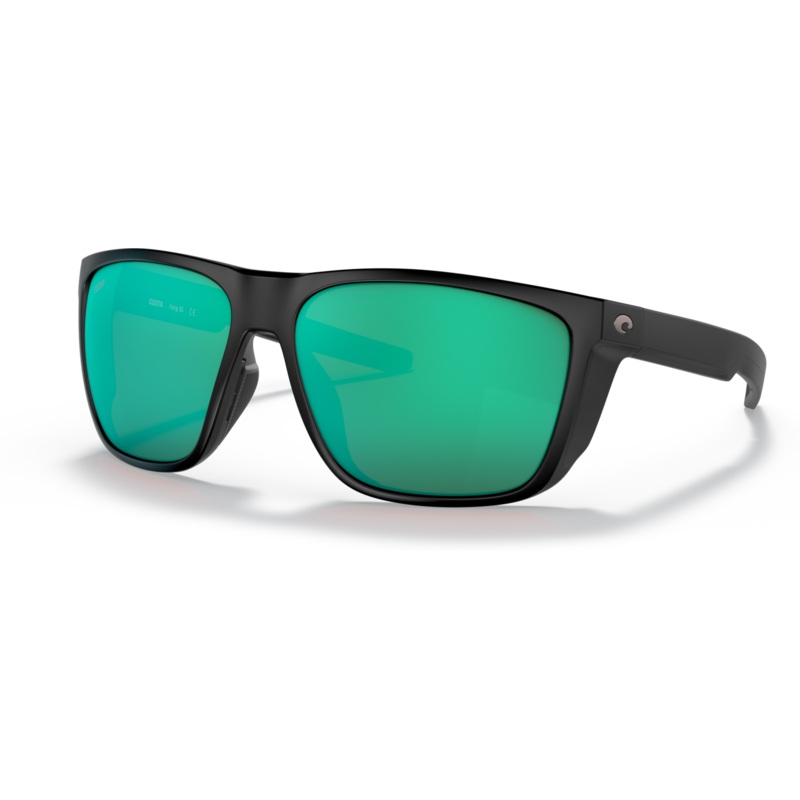 Costa Ferg XL Sunglasses Matte Black Green Mirror 580 Polycarbonate