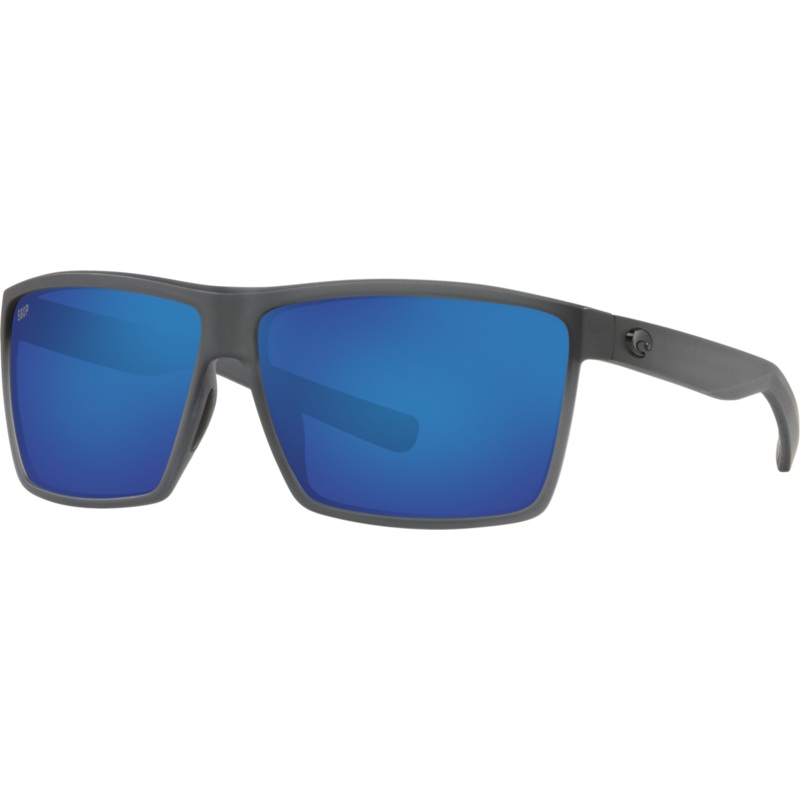 Costa Rincon Sunglasses Matte Smoke Crystal Frame Blue Mirror 580 Polycarbonate