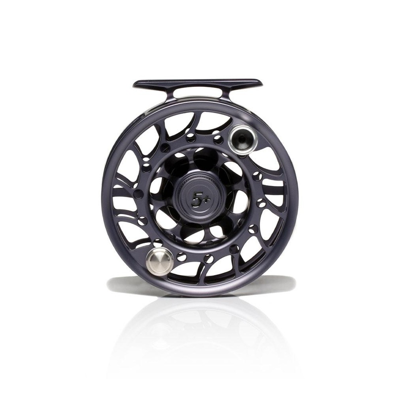Hatch Iconic Fly Reel - Large Arbor 5+ Grey/Black