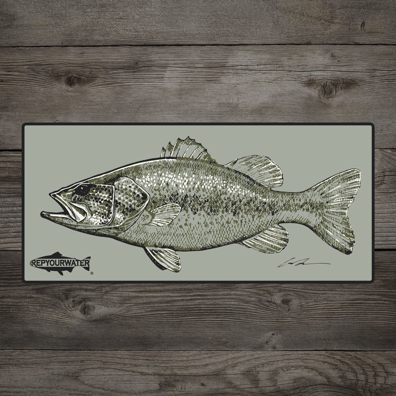 Rep Your Water Bass Sticker