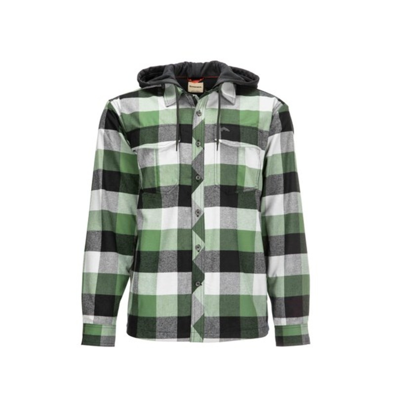 Simms Coldweather Hoody - Moss Green Buffalo Plaid L Moss Green Buffalo Plaid