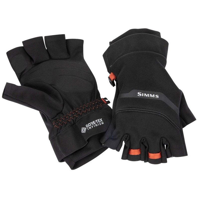 Simms Gore-Tex Infinium Half Finger Mitt M Black