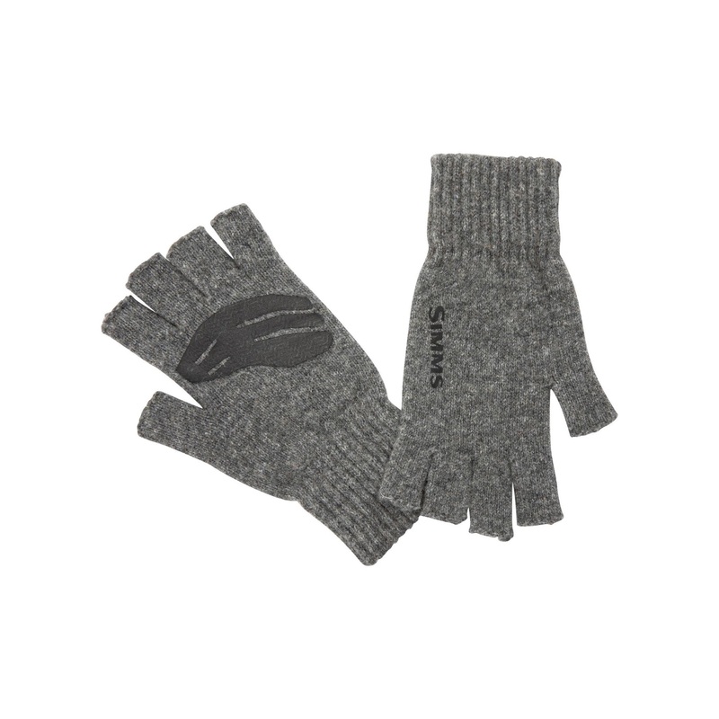 Simms Wool Half-Finger Glove S/M Steel