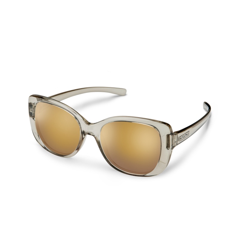 Suncloud Beyond Sunglasses Transparent Gray Polarized Sienna Mirror