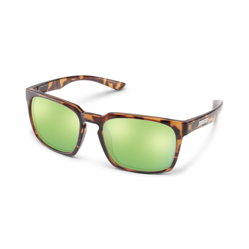 Suncloud Hundo Sunglasses Tortoise Polarized Green Mirror