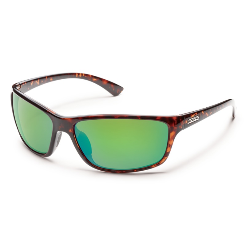 Suncloud Sentry Sunglasses Tortoise Polarized Green Mirror