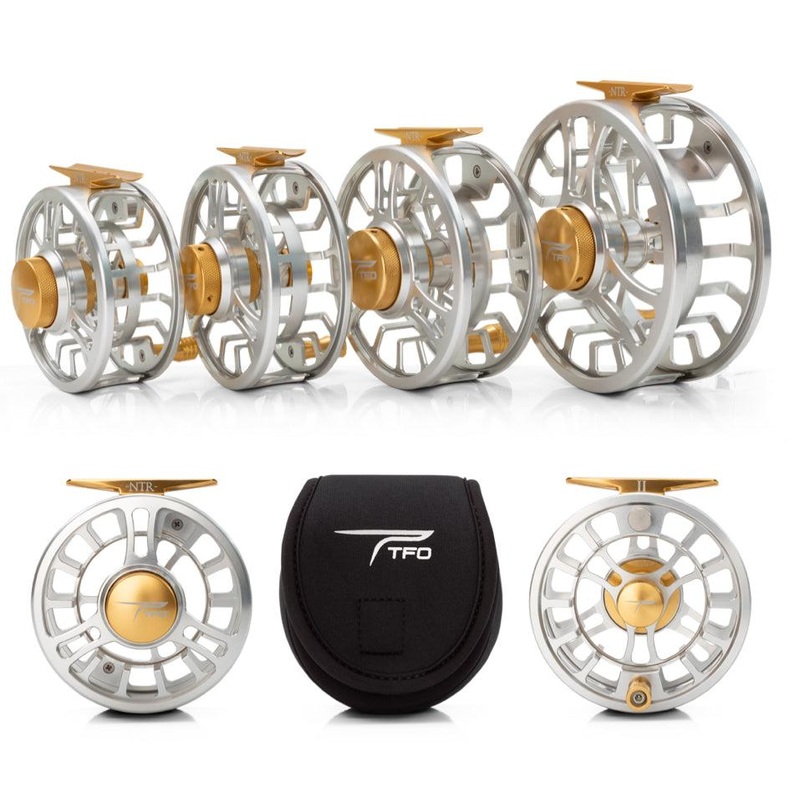 TFO NTR Large Arbor Reel Clear/Gold II (5/6 WT)