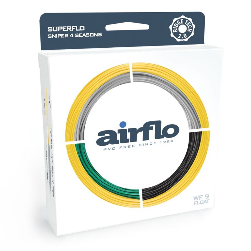 AIRFLO RIDGE 2.0 SUPERFLO SNIPER 4 SEASON FLOATING/6FT FAST INTERMEDIATE TIP 6 PALE GRAY/SUNBURST