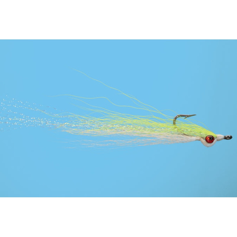 Clouser Minnow - Chartreuse/White 2